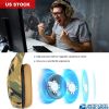 Gaming Headsets Noise Isolation Volume Adjustment Stereo Earmuffs w/ Microphone 3.5mm Plug Adapter 7.4ft Cord Over-ear Headphones for Game Lovers