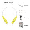 KOCASO Wireless Sports Stereo Hands Free Headset for Phone and Tablet in Yellow