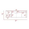 Lyon Tv Stand for TV´s up 55", One Cabinet, Double Door -Dark Walnut