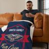 NBA New Orleans Pelicans Dominion Personalized Silk Touch Sherpa Throw Blanket 50X60 Inches