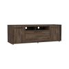 Lyon Tv Stand for TV´s up 55", One Cabinet, Double Door -Dark Walnut
