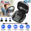 True Wireless Earbuds TWS Stereo Earphones In-Ear Wireless V5.0 Headsets with LED Display Magnetic Charging Case Built-in Mic with Deep Bass IPX5 Wate