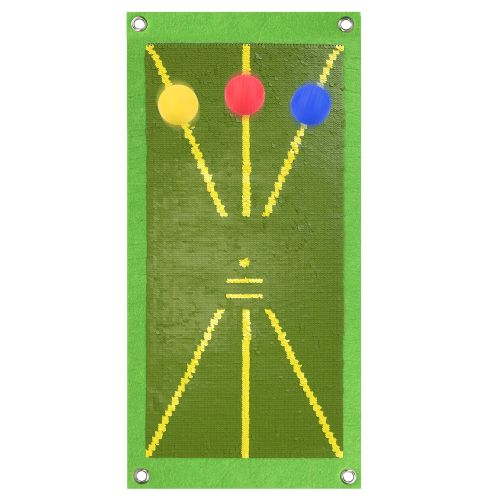 18.85x9.25x0.35in Golf Training Mat for Swing Detection Batting Path Feedback Practice Pad Portable Rolling Golf Training Aid Mat for Indoor Outdoor