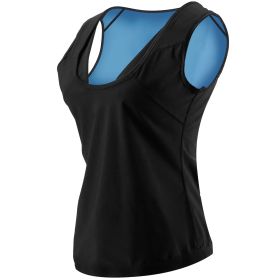 Women Sweat Vest Waist Trainer Shaper Heat Trapping Pullover Sweat Gym Vest Slimmer Sauna suits Sweat Body Shaper Vest (Option: L-XL)