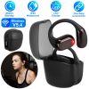 Wireless V5.4 Open Ear Earbuds with Earhook LED Display Charging Case IPX5 Waterproof 300Hrs Standby Time Touch Control Stereo Sport Headphones for Wo